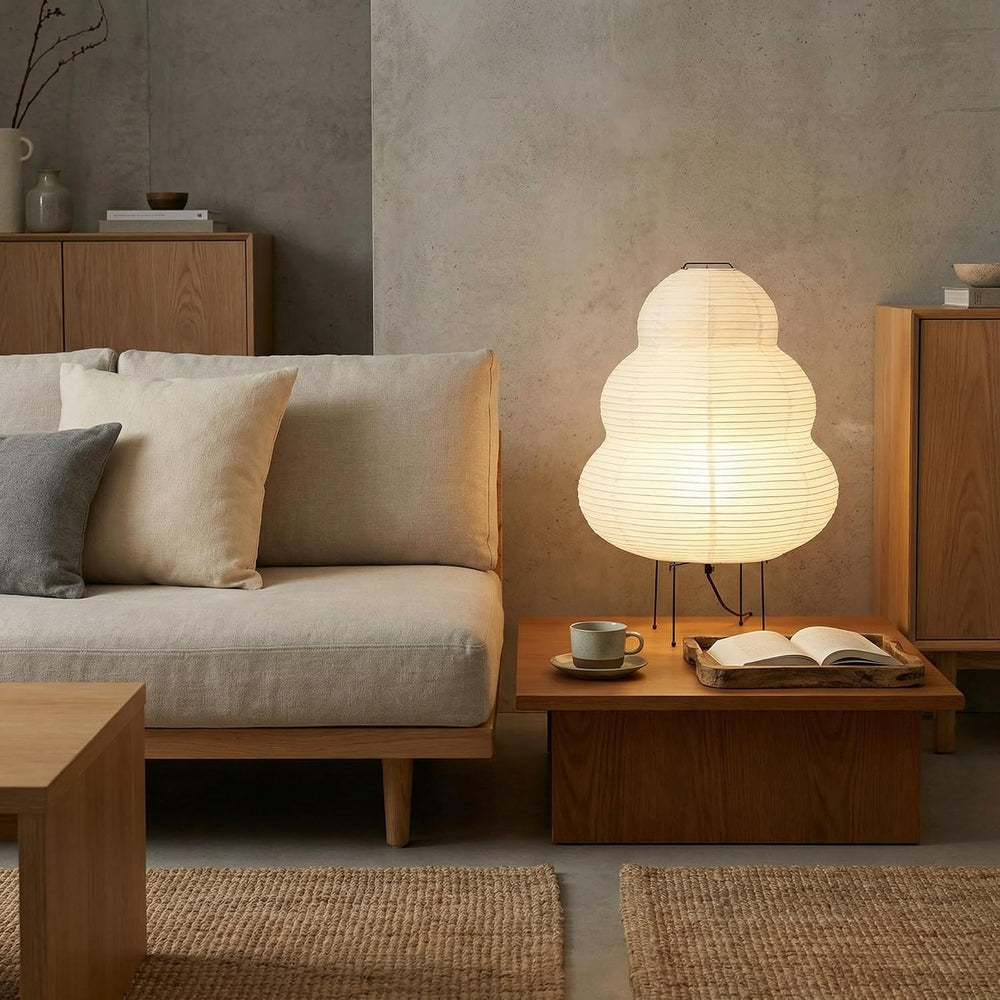 Akari Noguchi Rice Paper Lamp • Japanese Paper Lantern Lamp • Japanese Japand...