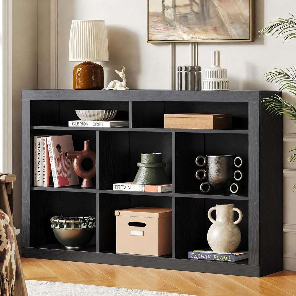 IRONCK Book Shelf with 8 Cube Storage Organizer, 47.2" W x 33.9" H,...