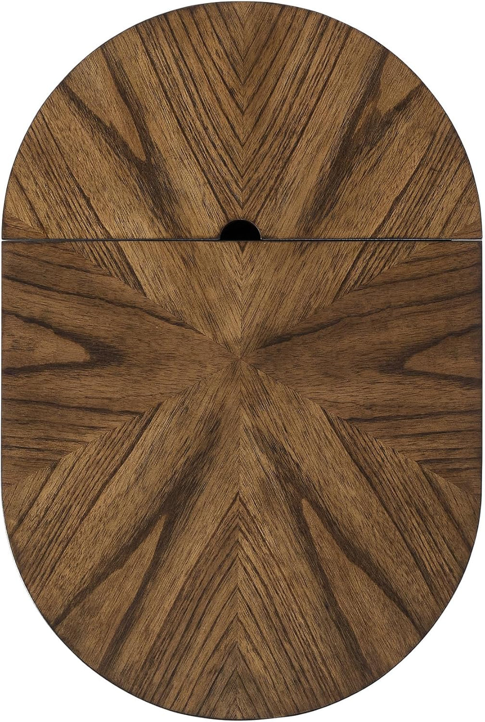 LAX Mid-Century Modern Wood Chairside End Table with USB Charging Station, Dr...