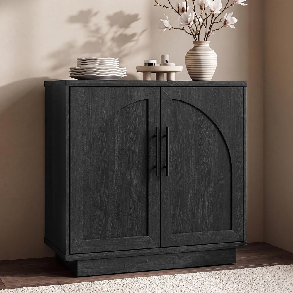 Fatmok Arched Sideboard Buffet Accent Cabinet, 31.5" Credenza with Adjus...