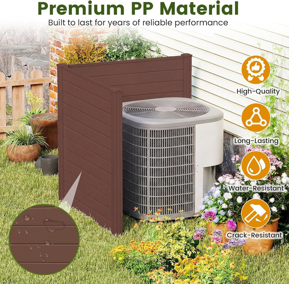 GIANTEX 48''H x 48''W Air Conditioner Fence Privacy Screen 4 ...