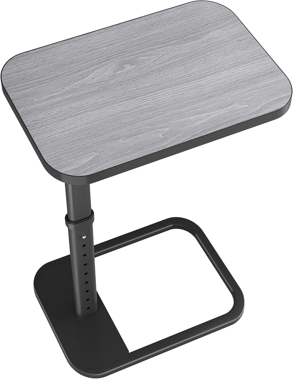 Kitstorack TV Tray Table, Adjustable Height & Rounded Metal Corners, Snac...