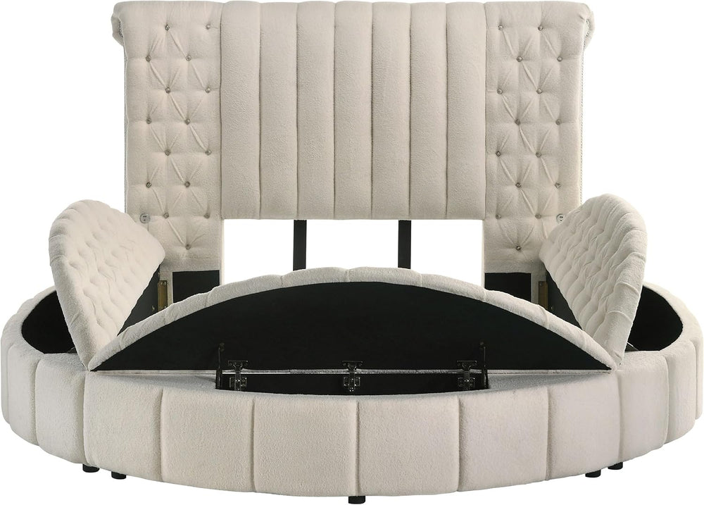 Coaster Home Furnishings Sonya Modern Classics Boucle Upholstered Queen Size ...