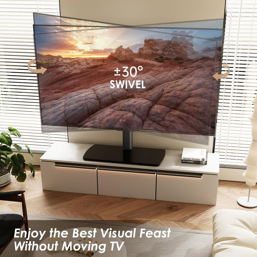 FITUEYES Universal TV Stand Mount for 43-80 85 inch TVs, Swivel Tall TV Mount...