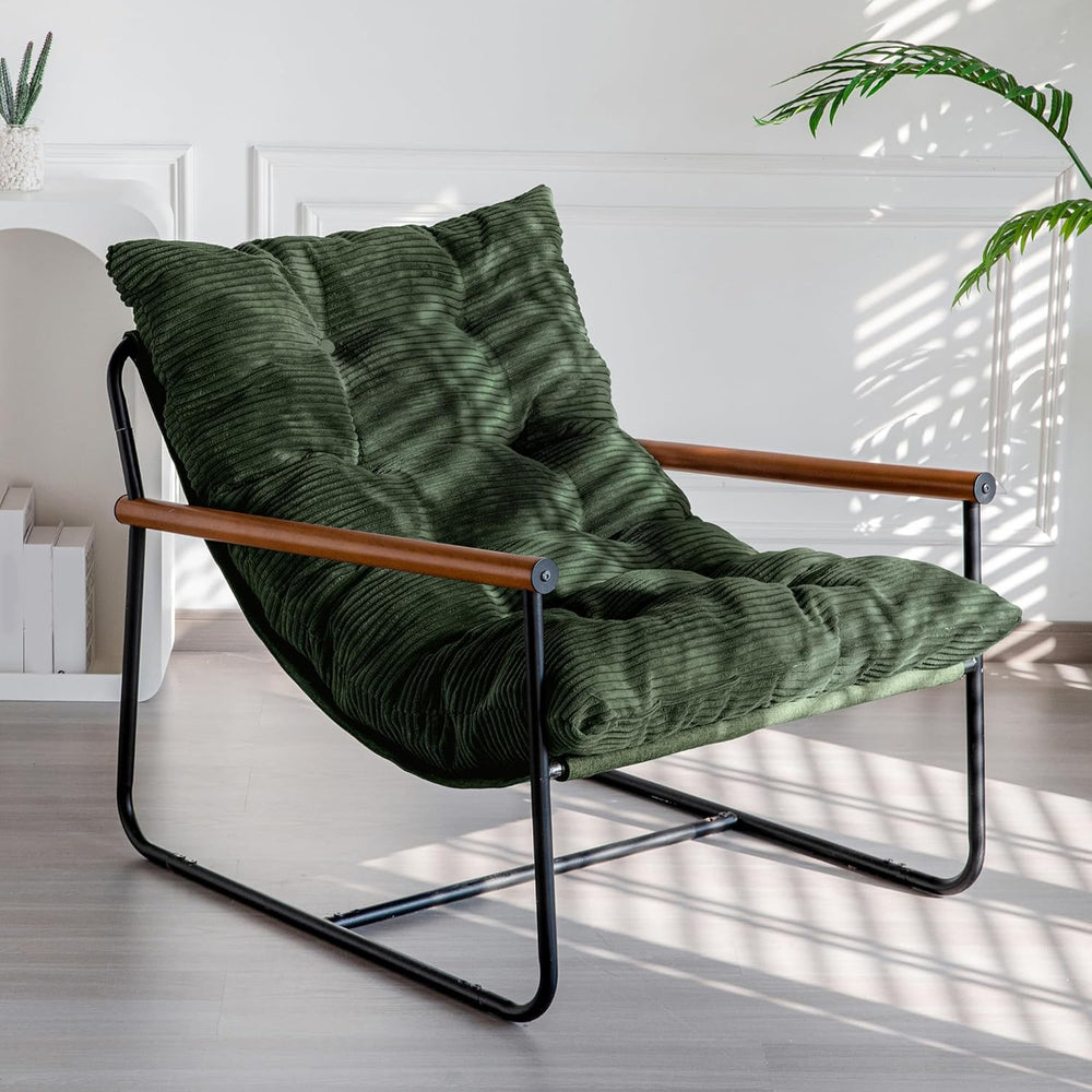 MAXYOYO Modern Accent Chair, Comfy Living Room Chair with Metal Frame | Accen...