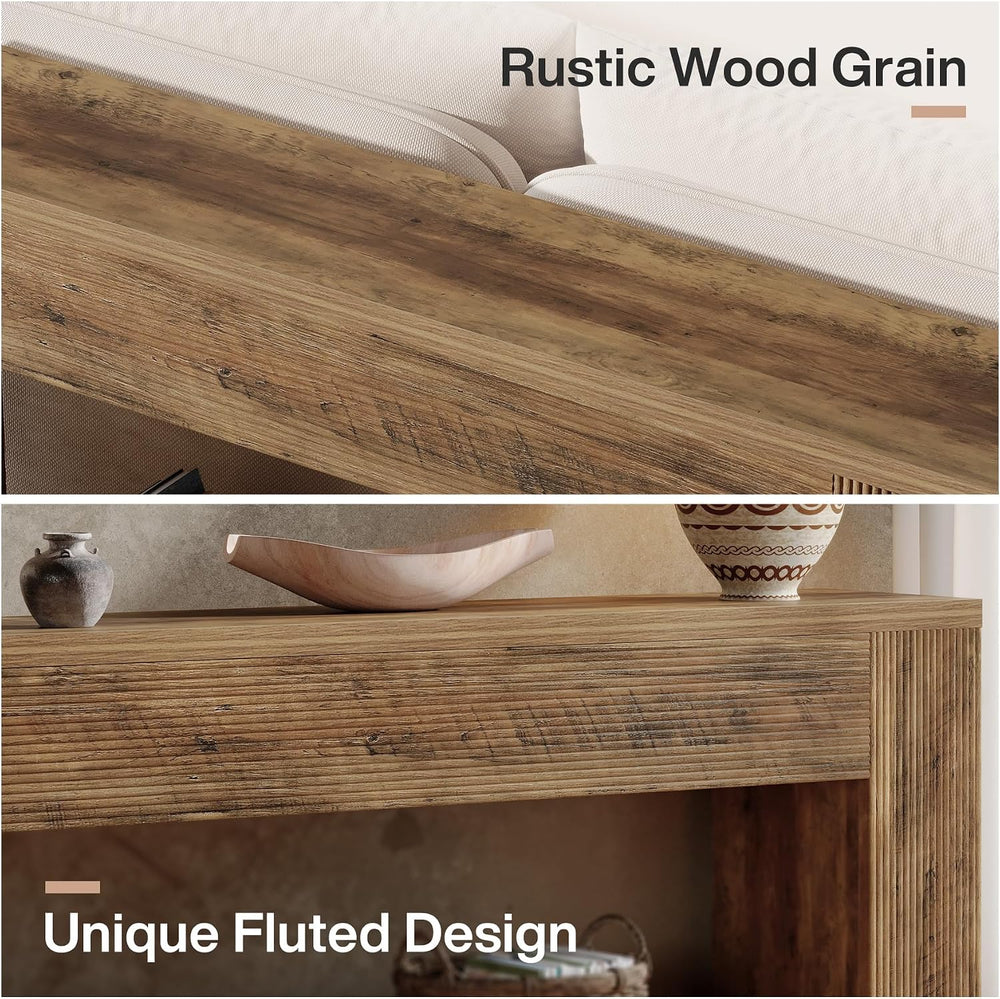Tribesigns 70.9-Inch Console Tables for Entryway, Narrow Wooden Long Sofa Tab...