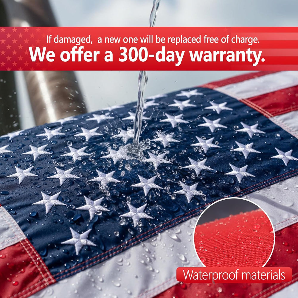 Indestructible 4x6 American Flag Outdoor Heavy Duty Made in USA,Vivid Color A...