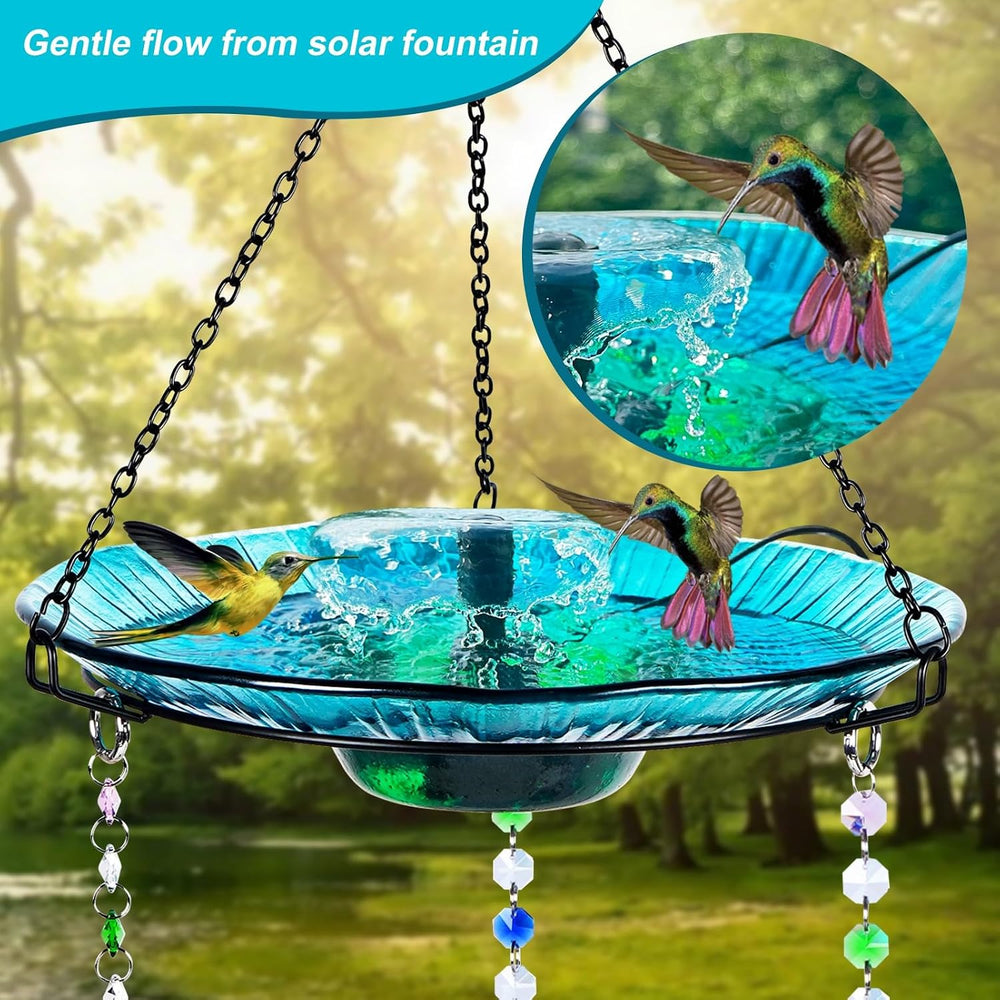 HEADAK LIFE Hummingbird Feeder and Bird Bath for Outdoors 2-in-1 for Small Bi...