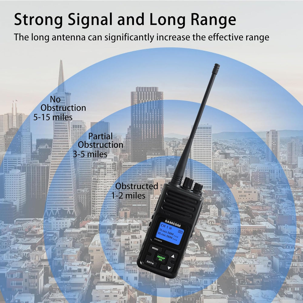 FPCN30A 5 Watt Two Way Radio with Speaking Mic- 2 Packs