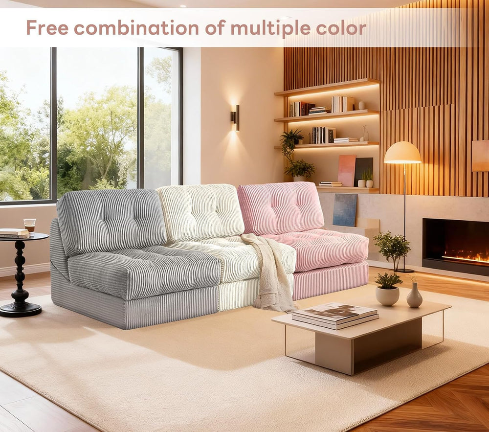 35.8'' Folding Sofa Bed, Convertible Sleeper Chair with Large Pillow,...
