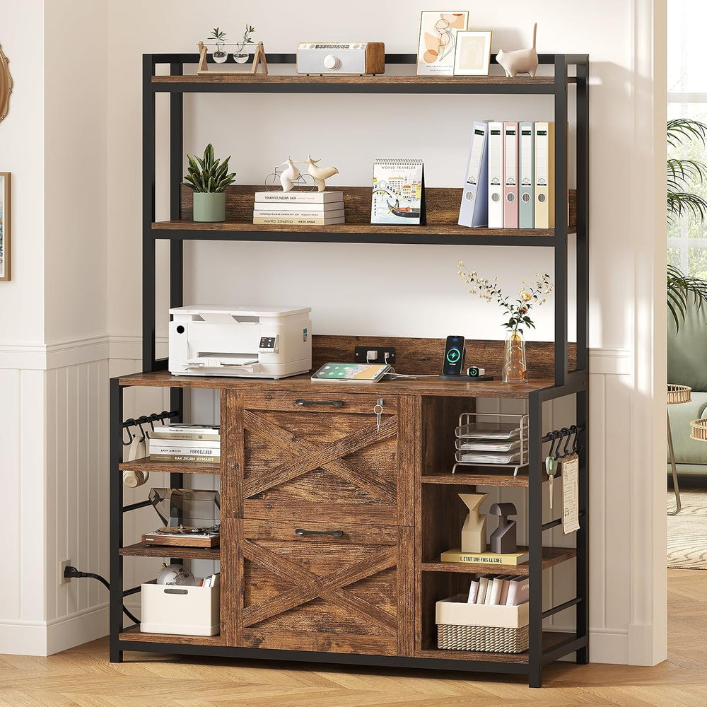SEDETA File Cabinet, Filing Cabinet fits Legal/Letter/A4 Size, 2 Drawer Filin...