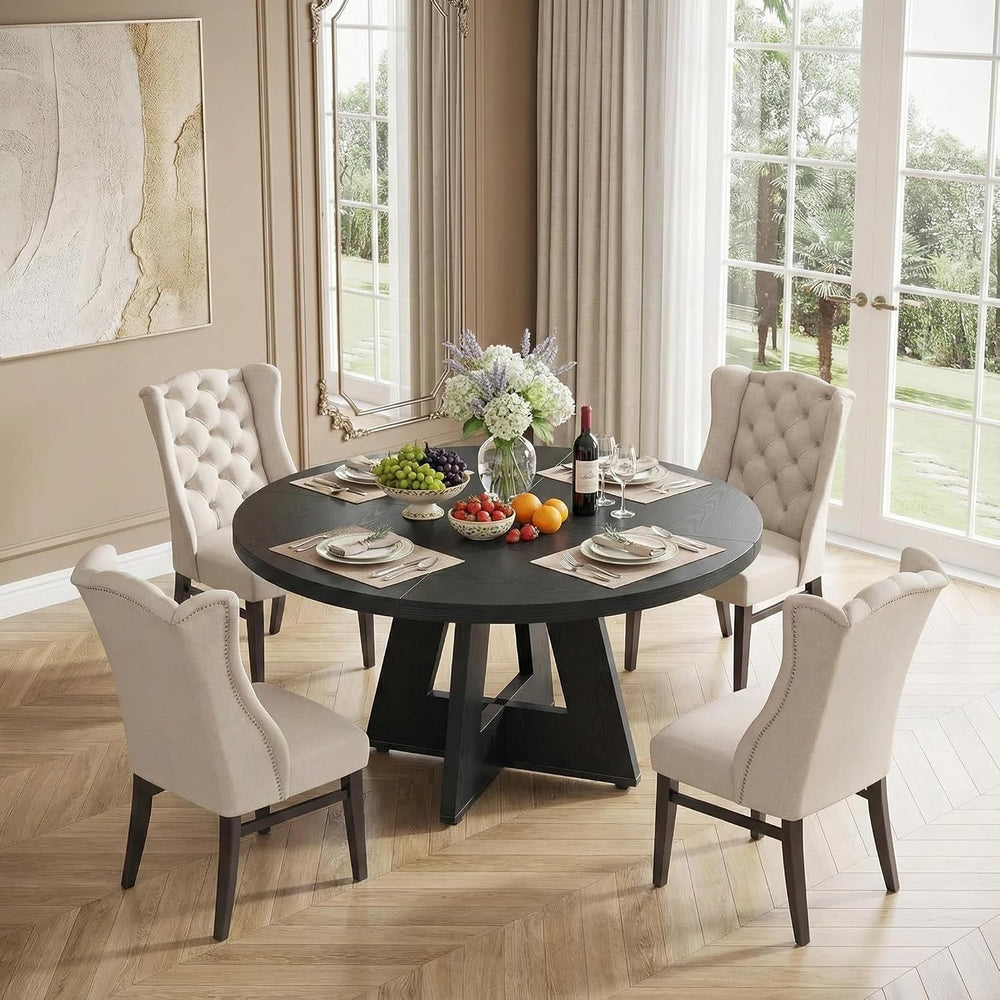 Lailang 47 Inch Dining Table, Small Dining Room Tables, Round Kitchen Tables,...