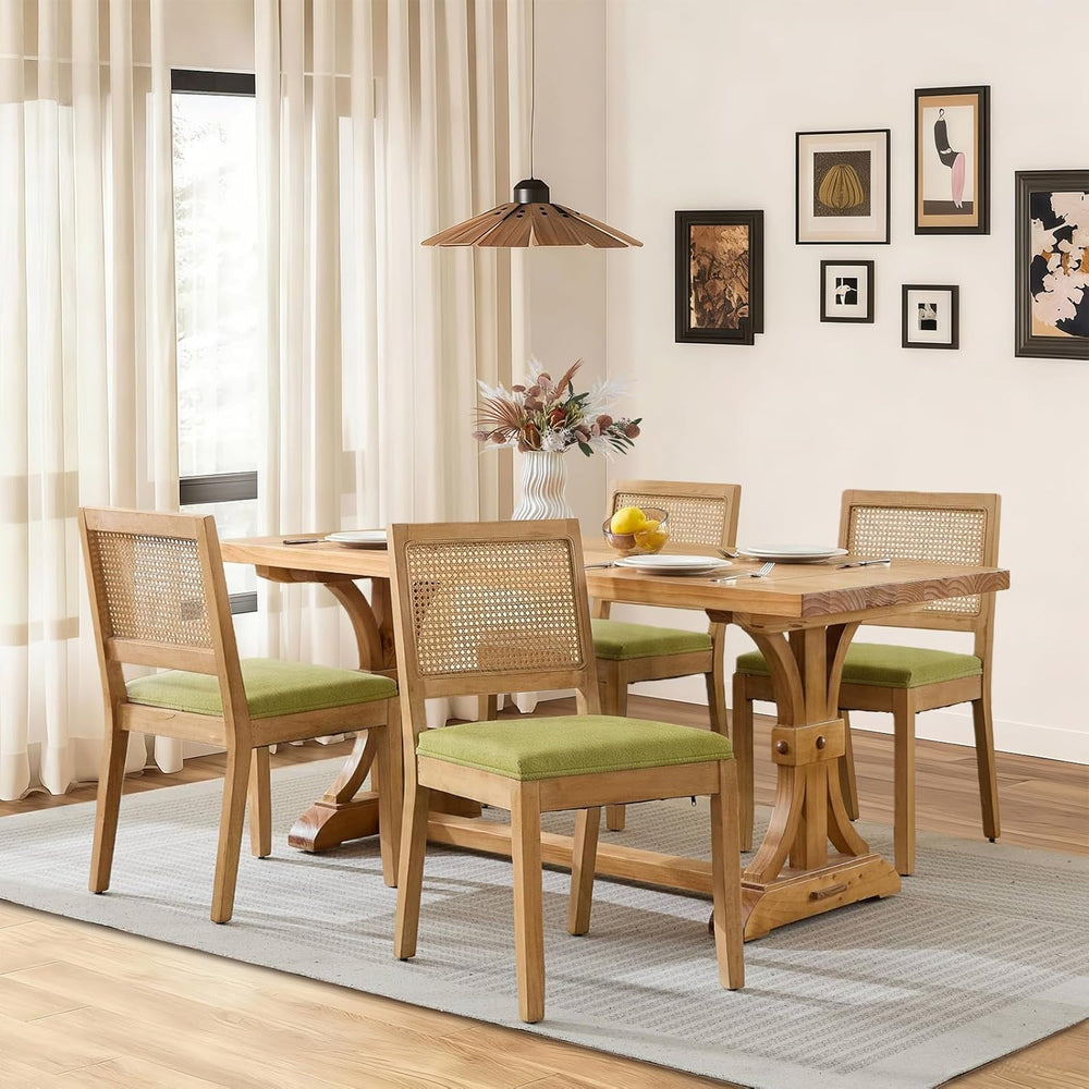 SoarFlash Kitchen French Dining Chairs Set of 4, Vintage Dining Chairs with R...