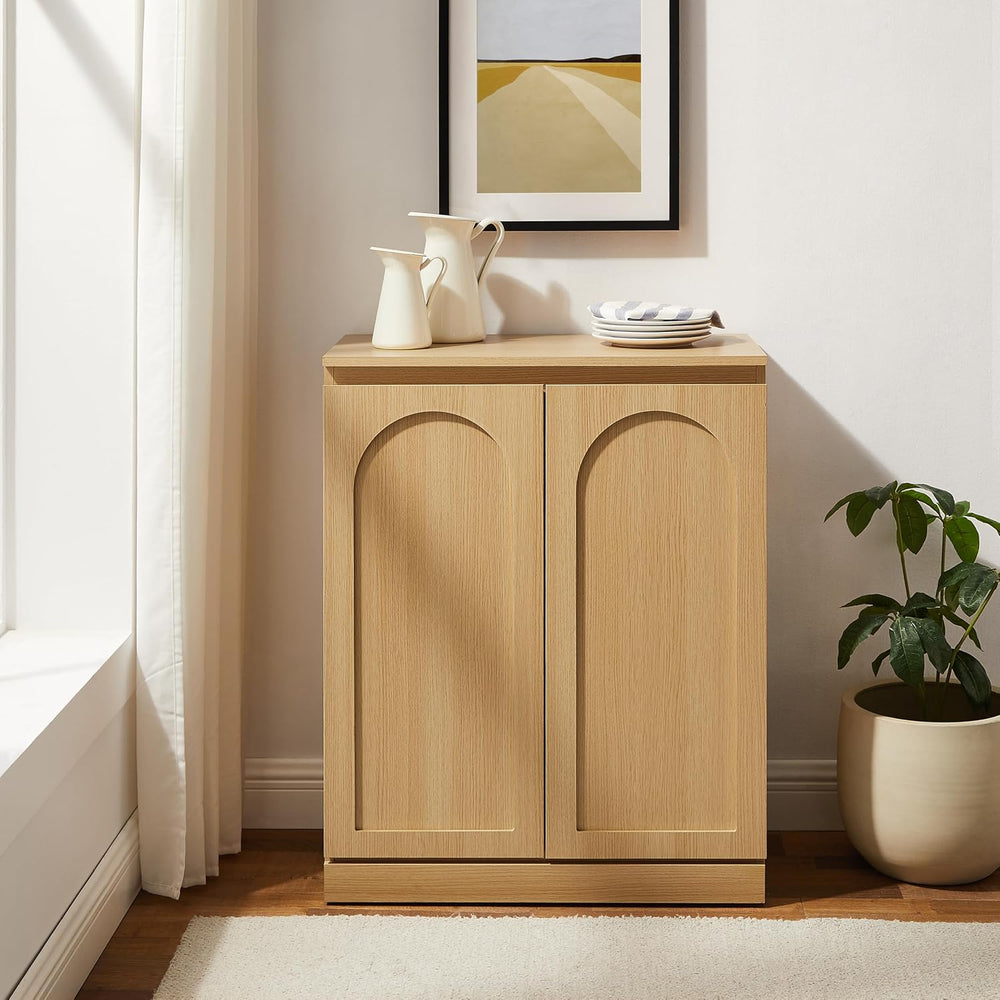 Crosley Furniture Marco Modern Kitchen Pantry Storage Cabinet with Shelves, D...