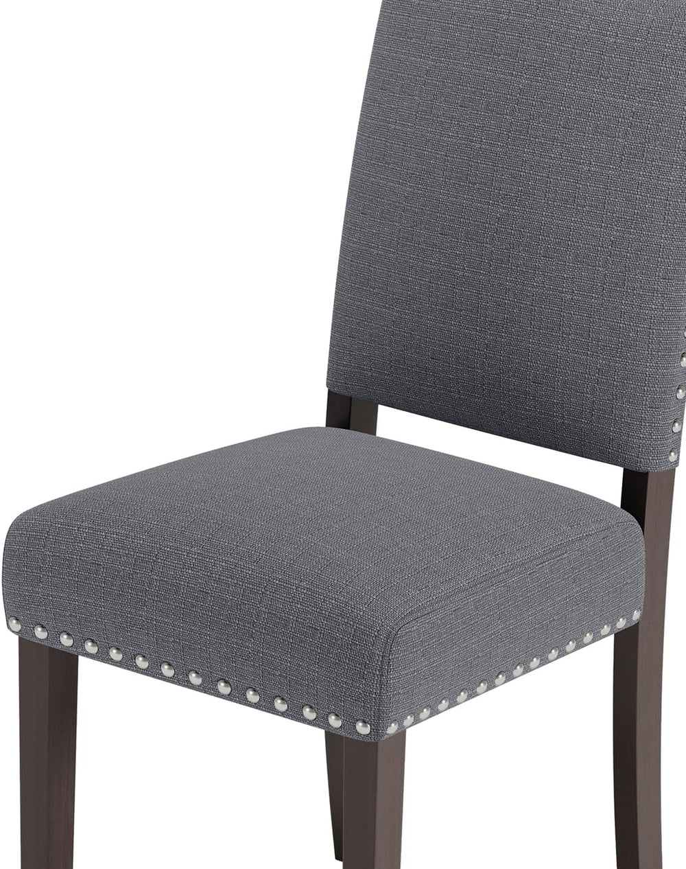Upholstered Dining Chairs Set of 6 with Thickened Seat Cushion, Wooden Mid-Ce...