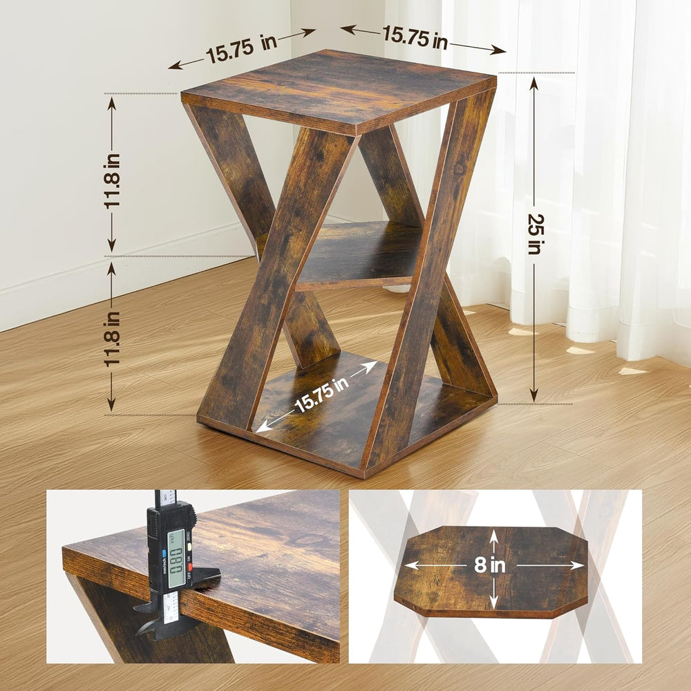 End Table Modern Wooden Side Table, Nightstand for Small Spaces, End Table fo...