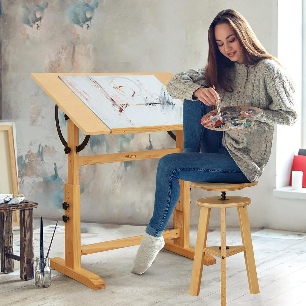 VISWIN Wood Drafting Table for Adults, 24'' x 35" Drawing Table ...