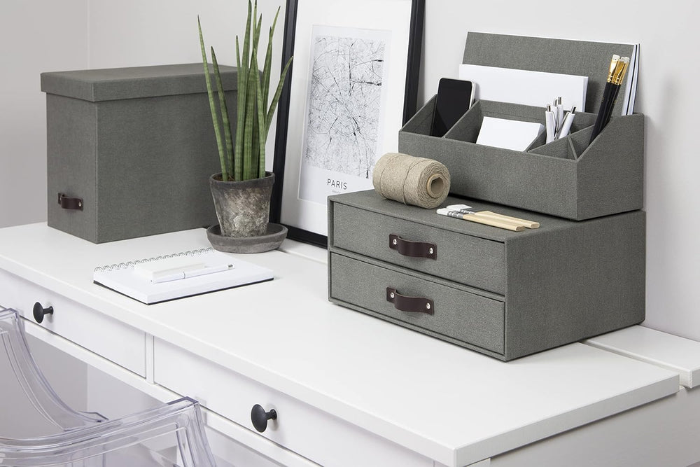 Bigso Box of Sweden Mini Desk Chest of Drawers for Documents and Office Suppl...