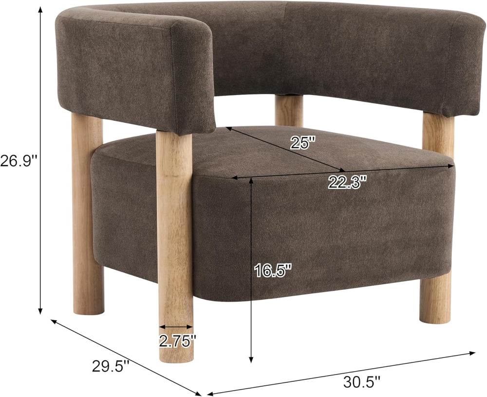 Christopher Knight Home Carly Low Profile Accent Chair, Boucle Upholstered Ba...