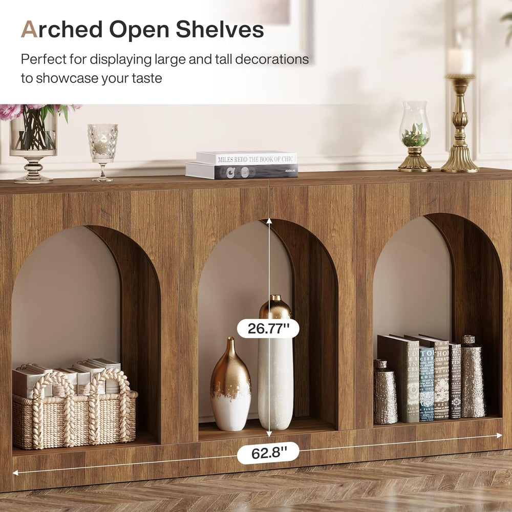 Tribesigns 70.9" Console Table with Storage, Wood Entryway Entry Table w...