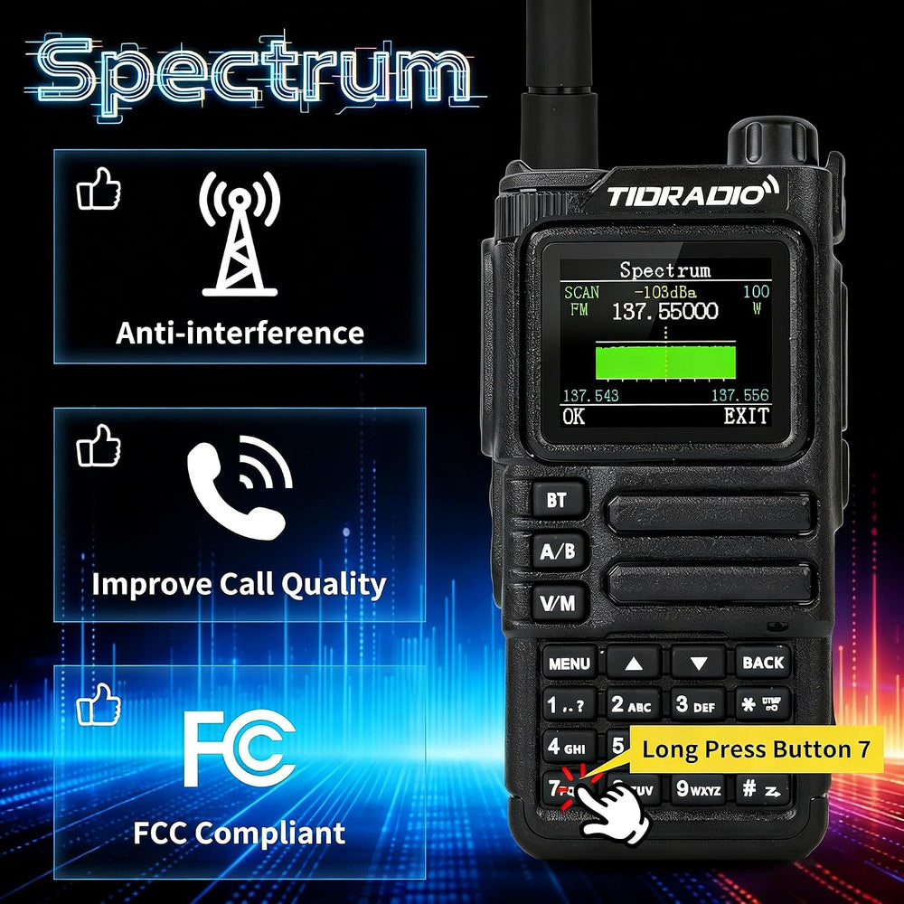 TIDRADIO TD-H9 10W GPS/APRS GMRS Handheld Radio, APP/Web Programming, Bluetot...