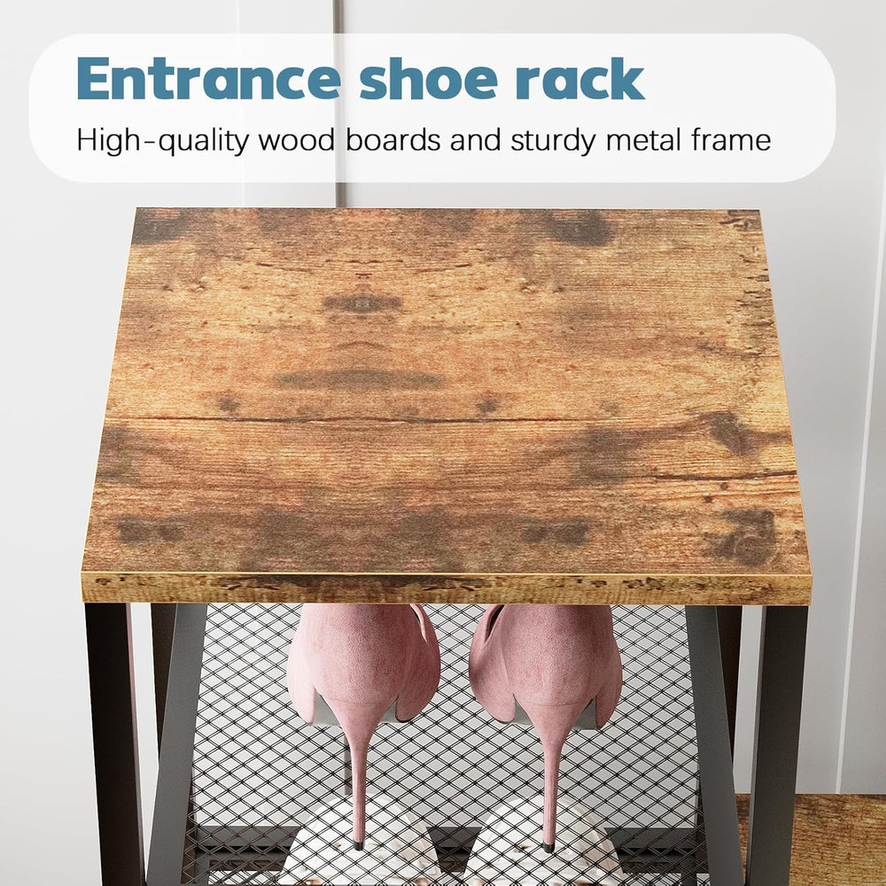 Shoe Rack Bench for Entryway,Free Standing Shoe Storage Organizer for Front D...