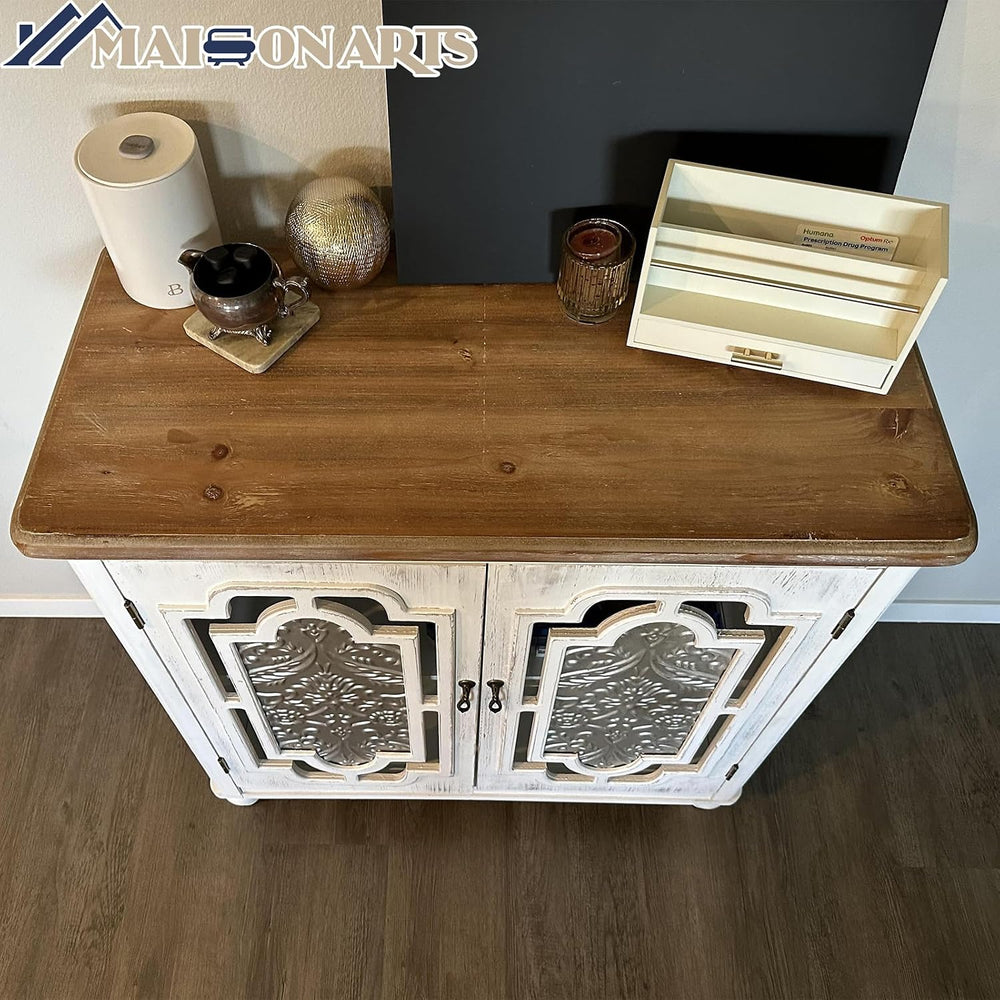 Accent Cabinet with Doors, Entryway Storage Buffet Cabinets