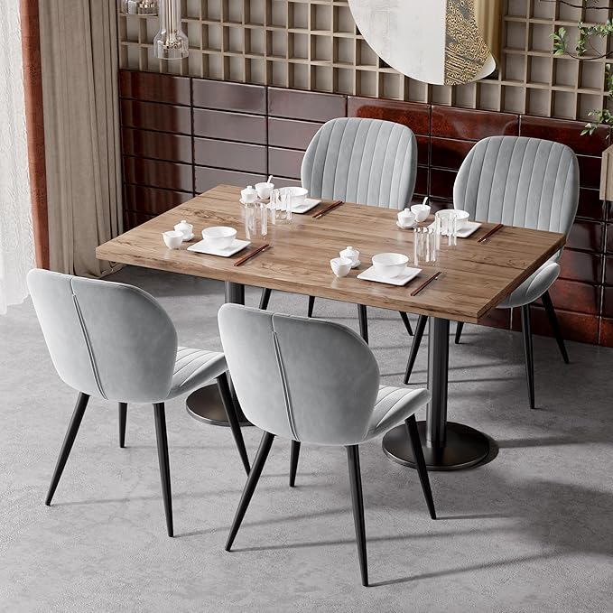 Dining Chairs Set of 2 Modern Velvet Dining Room Chairs Upholstered Dining Ch...