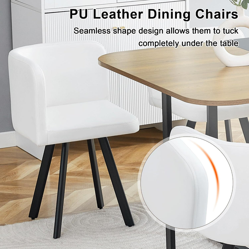 Hommoo 7-Piece Dining Table & Chairs Set for 6, 59” Rectangular Kitchen T...