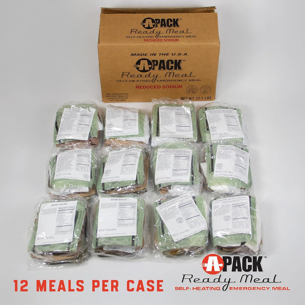 Apack Ready Meal - Ready-To-Eat, Shelf-Stable Meals, Self-Heating, Variety Pa...