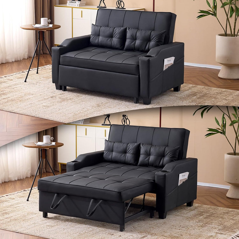 VINGLI Convertible Loveseat Sleeper Sofa Bed, Pullout Couch for Living Room |...