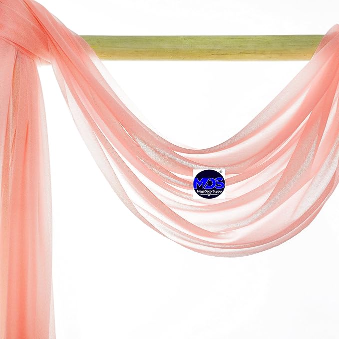 MDS Halloween Chiffon Draping Fabric - 2 Panel, 30" Wide x 50ft Long - S...