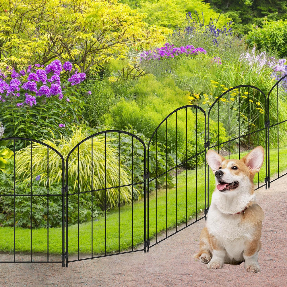 Decorative Garden Fence 24in (H) x 21ft (L), 20 Panels No Dig Garden Fencing ...