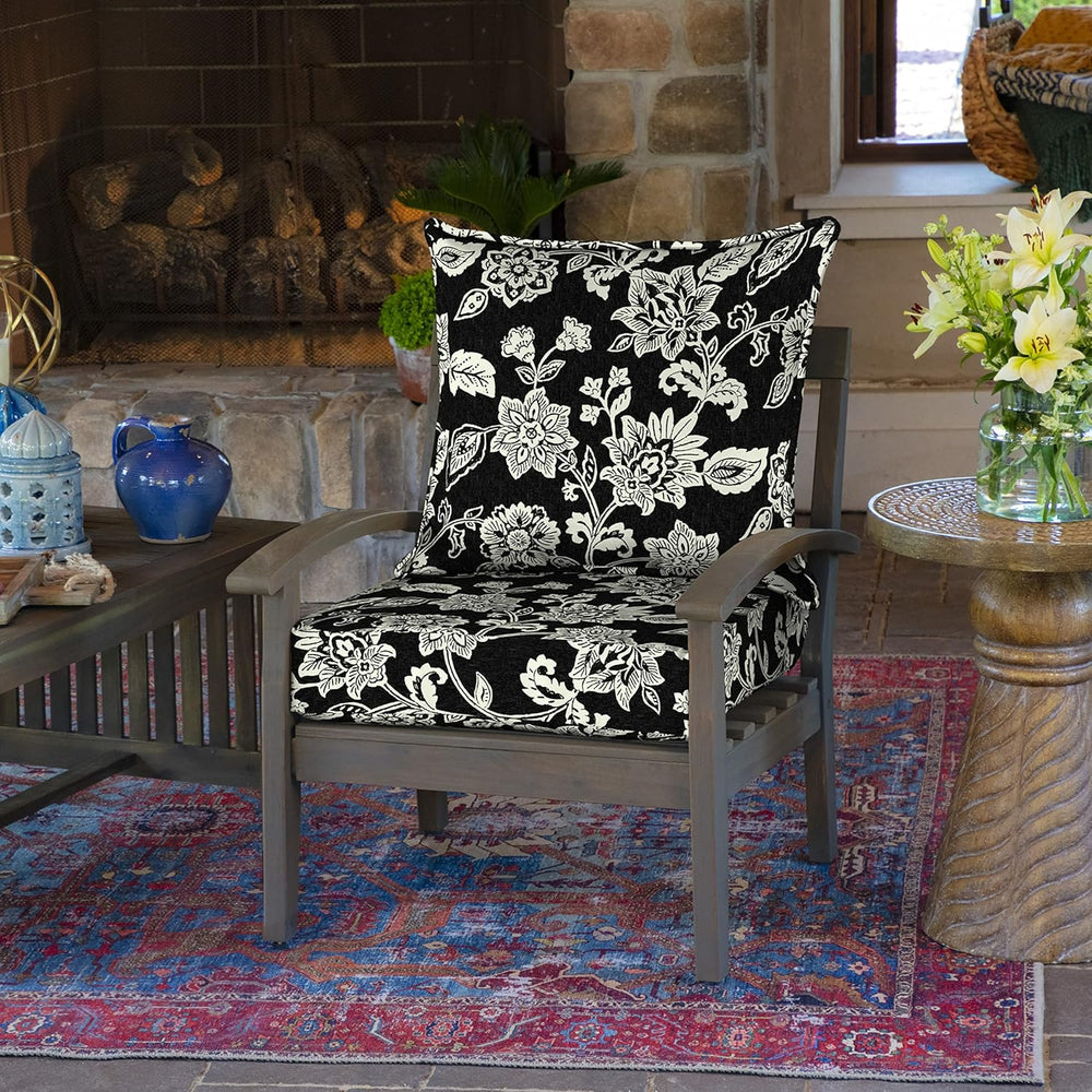 Arden Selections Outdoor Deep Seat Cushion Set, 22 x 24, Water Repellent, Fad...
