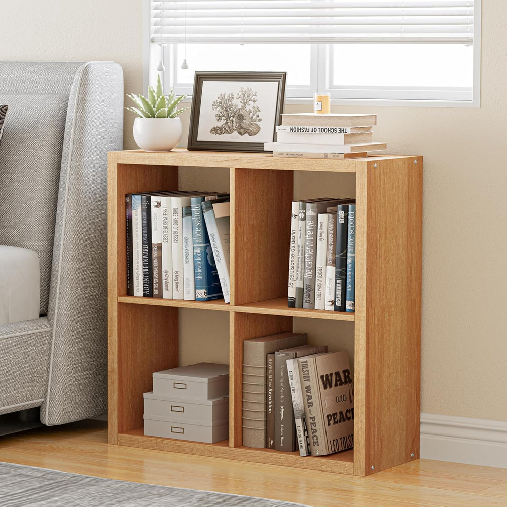 Cube Storage Organizer Bookcase, Decorative 11 inch Open Back Cubical Shelf w...