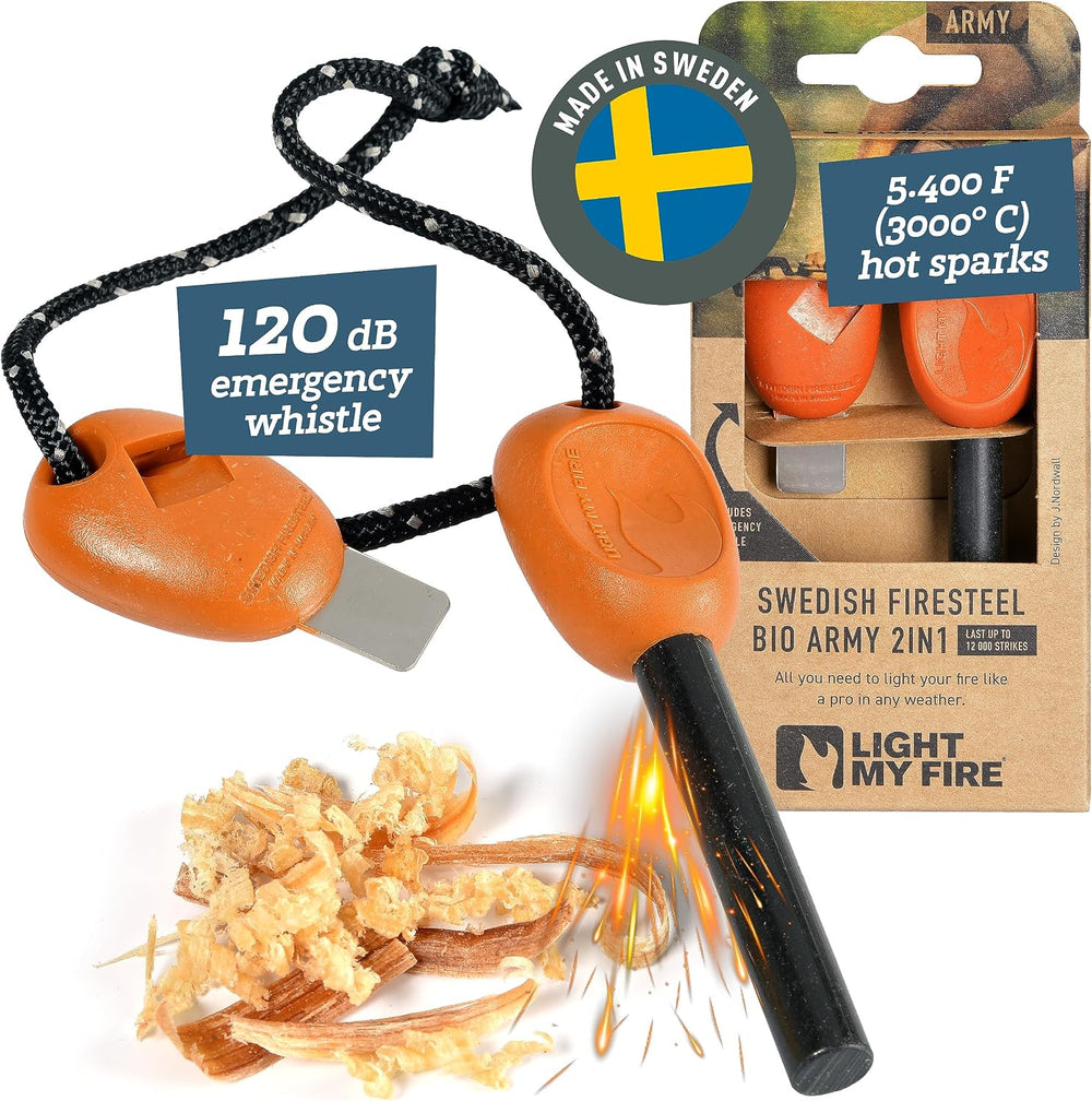 Light My Fire Flint Fire Starter Ferro Rod Survival Tool Army