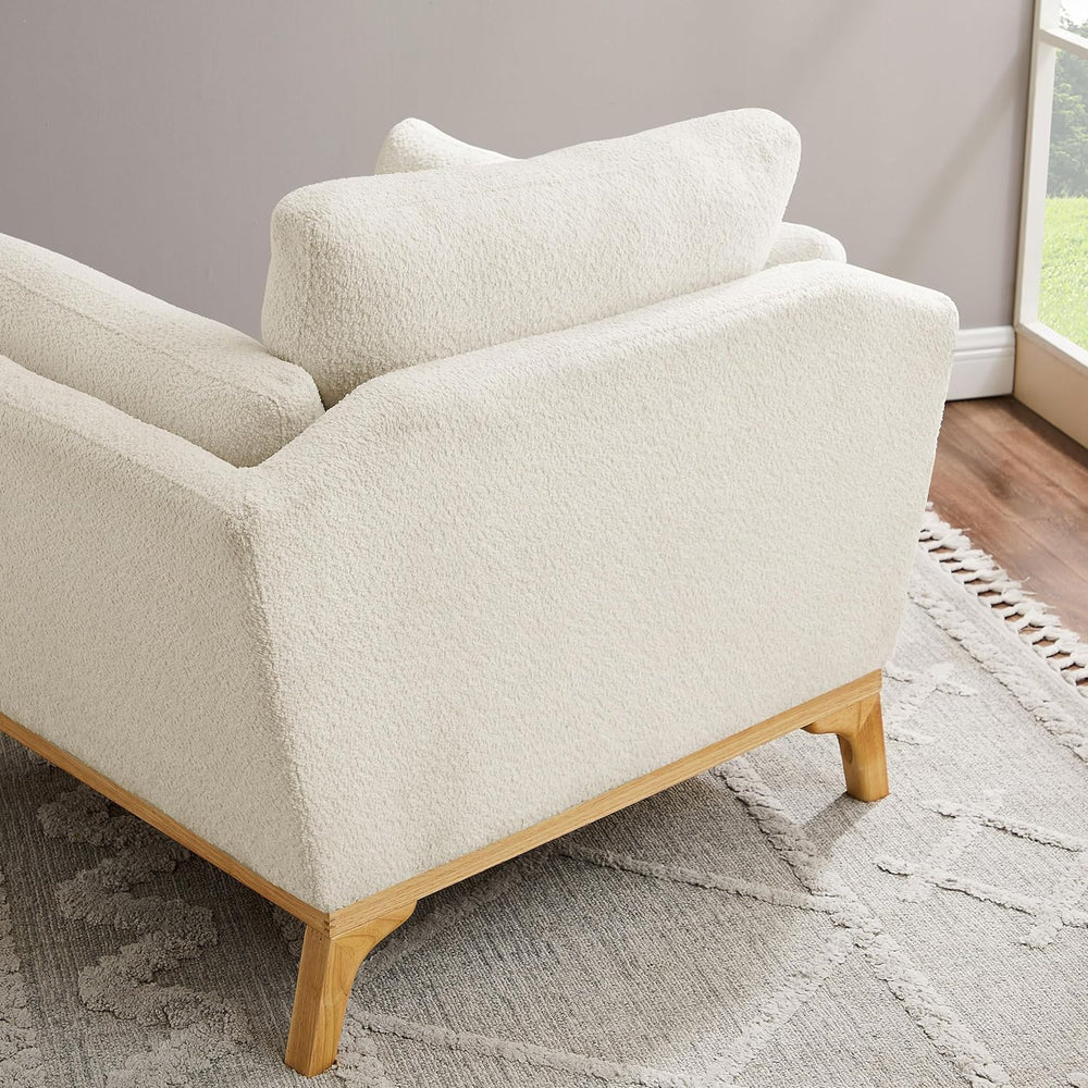 VANOMi Large-Sized Accent Chair, Thick Cushion Bedroom Reading Chair, Comfort...