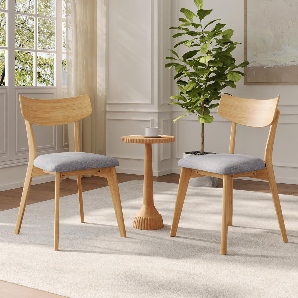 Dining Chairs Set of 2, Dining Room Chairs with Walnut Finished Frame | Kitch...