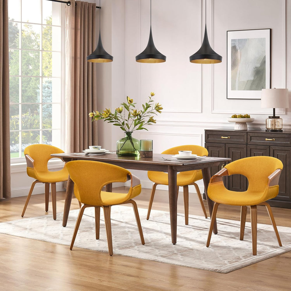 Art Leon Mid Century Modern Dining Chairs - Set of 2 Kitchen Dining Room Chai...