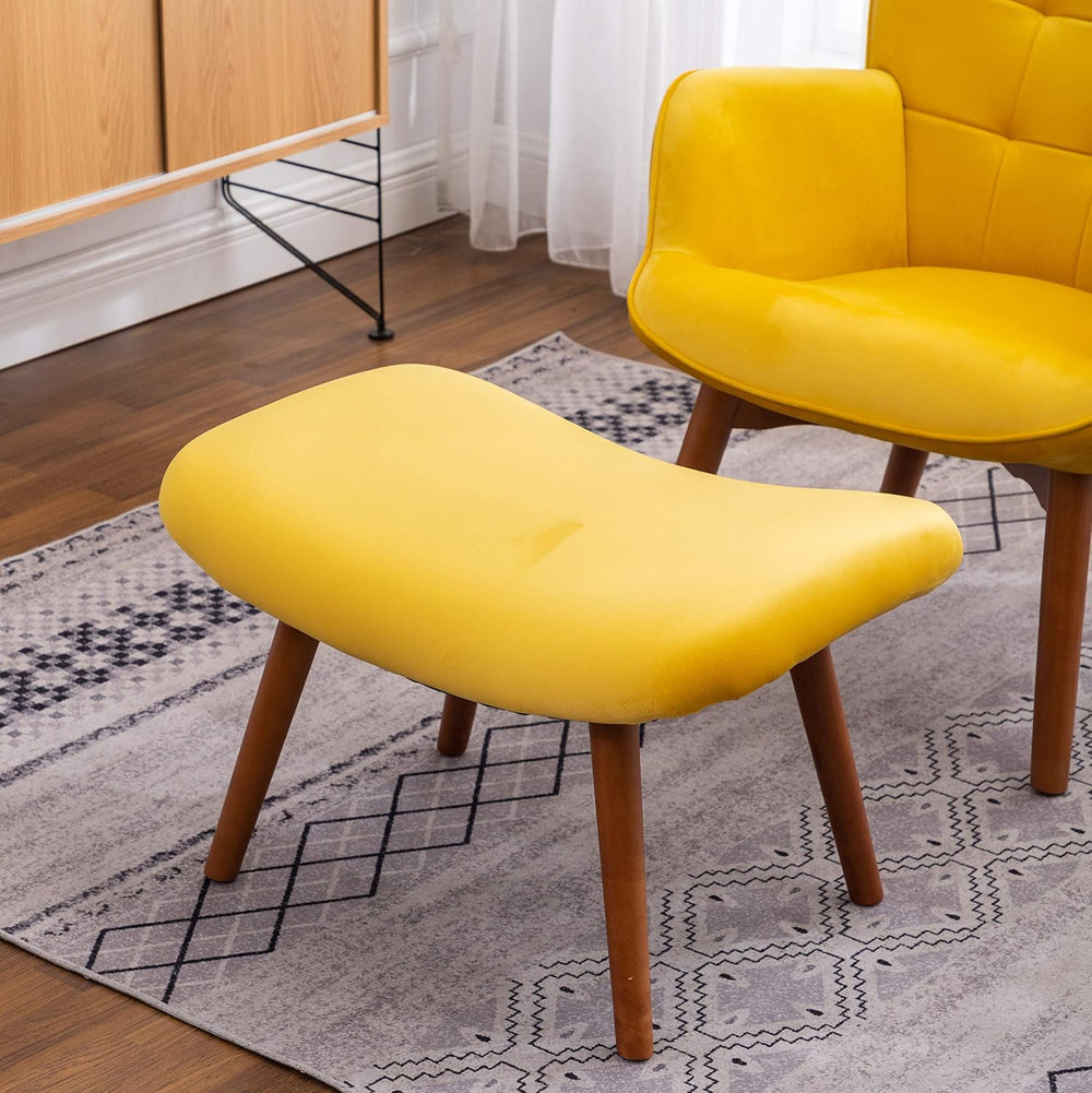 Roundhill Furniture Leiria Contemporary Silky Velvet Tufted Accent Chair with...