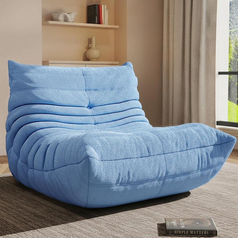 Bean Bag Chairs for Adults Floor Gaming Bean Bag Chair Memory Foam BeanBag Ch...