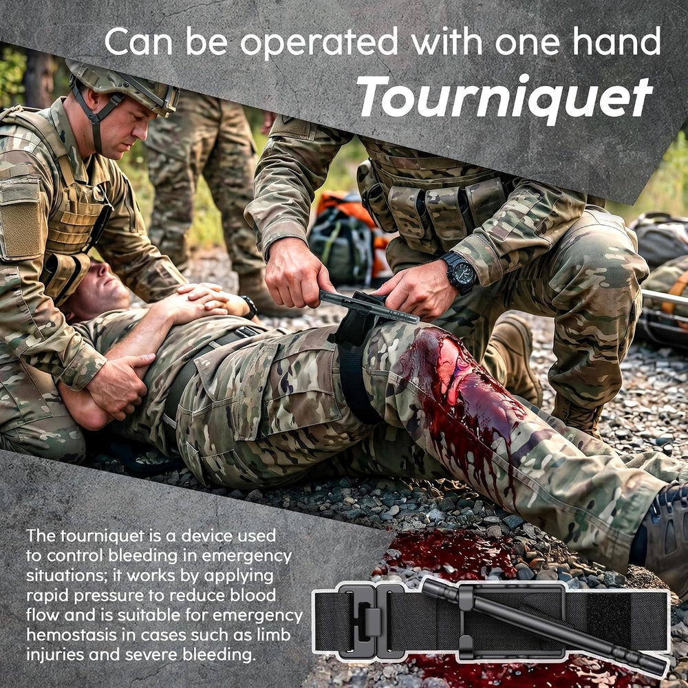 IFAK Trauma Kit with Tourniquet, Israeli-Style Bandage, Splint, Tactical Firs...