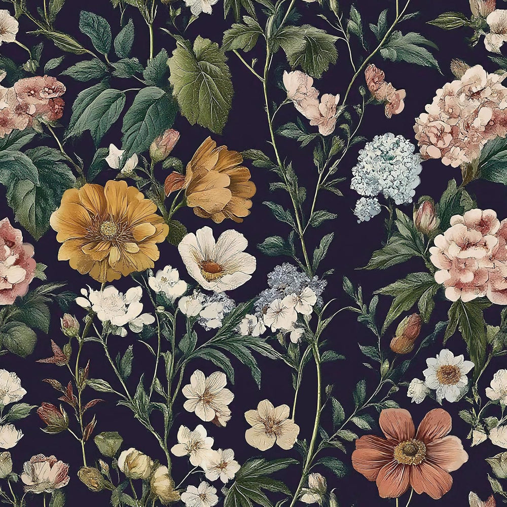 Livebor Floral Peel and Stick Wallpaper Floral Contact Paper 16.9"x393.7...
