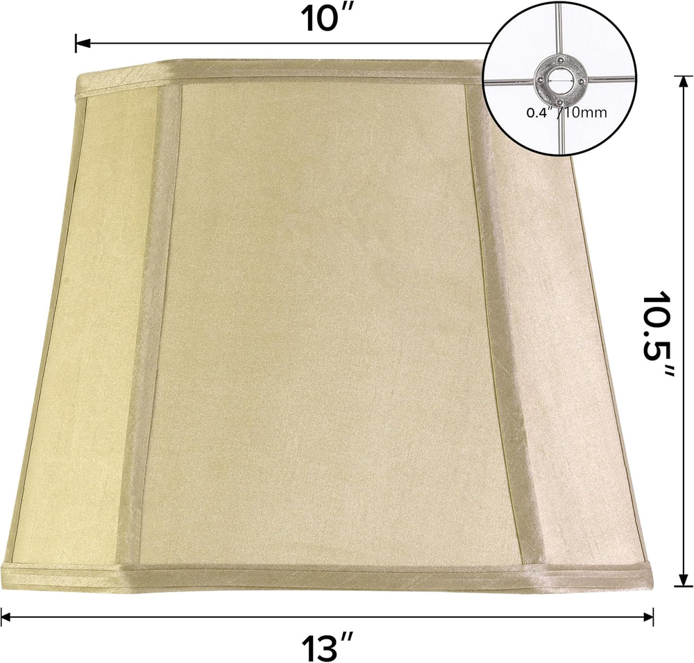 GO&SO 1 Pc Square Lamp Shade Medium,10"×13"D×10.5"H,Empire...
