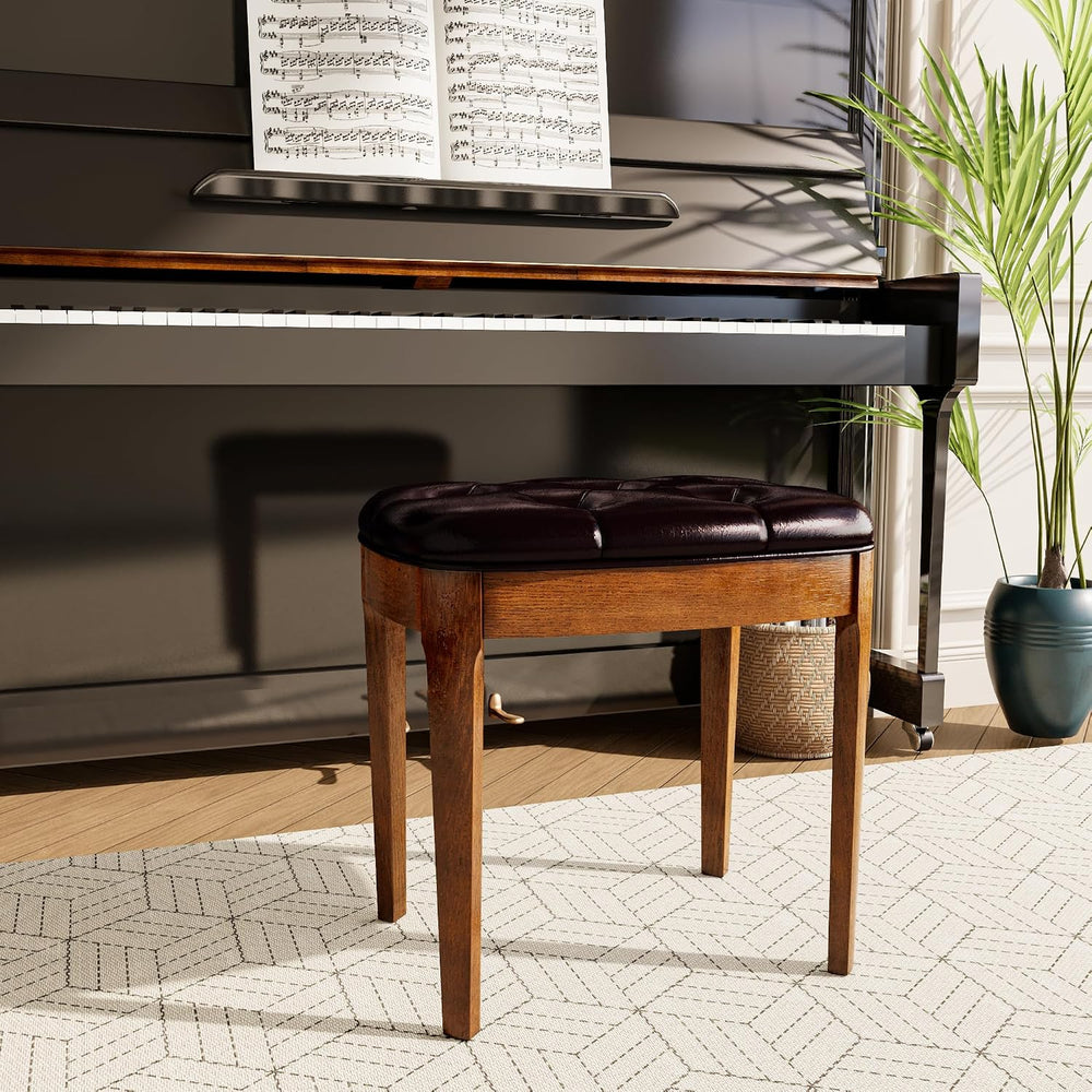 Vanity Stool Bench with Upholstered, Modern Luxury Wood Stool ,Ottoman Shoe B...