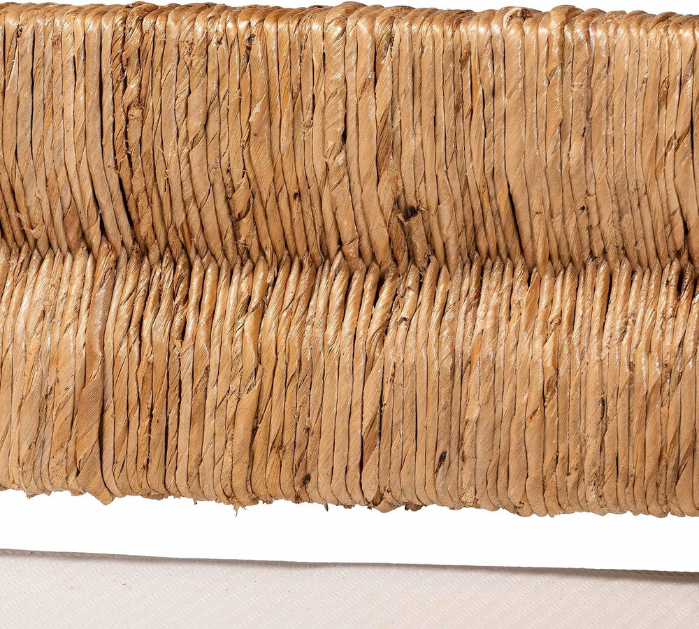 Bali & pari Ismael Accent Bench - Handwoven Seagrass Accent Seating with ...