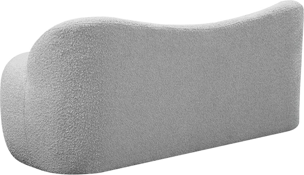 Meridian Furniture 119Grey Flair Collection Modern | Contemporary Boucle Fabr...