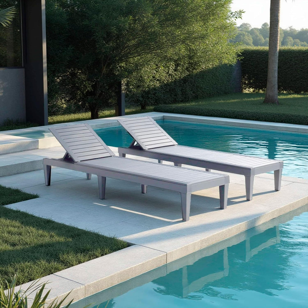 Nestl Lounge Chair Outdoor, Tanning Chair, Chaise Lounge Outdoor Set of 2 | 5...