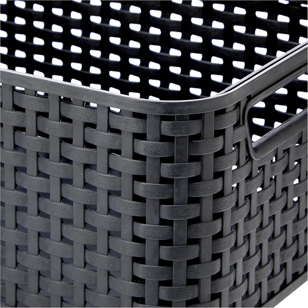 CURVER Style S - storage boxes & baskets (Storage basket, Grey, Rattan, M...