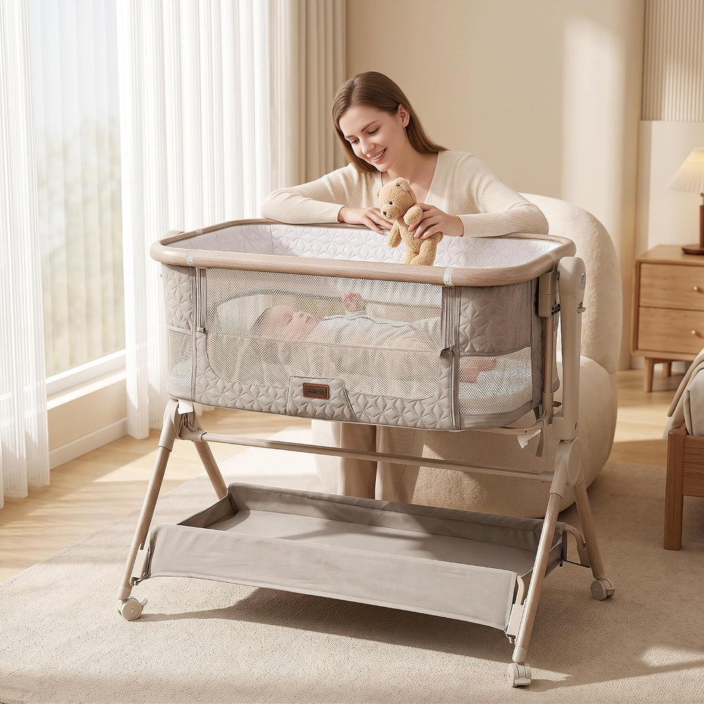 Bassinet Bedside Sleeper for Newborns, Tool-Free, Stable and Secure